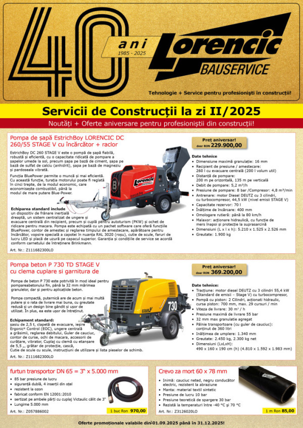 Lorencic Servicii de Constructii II-2025