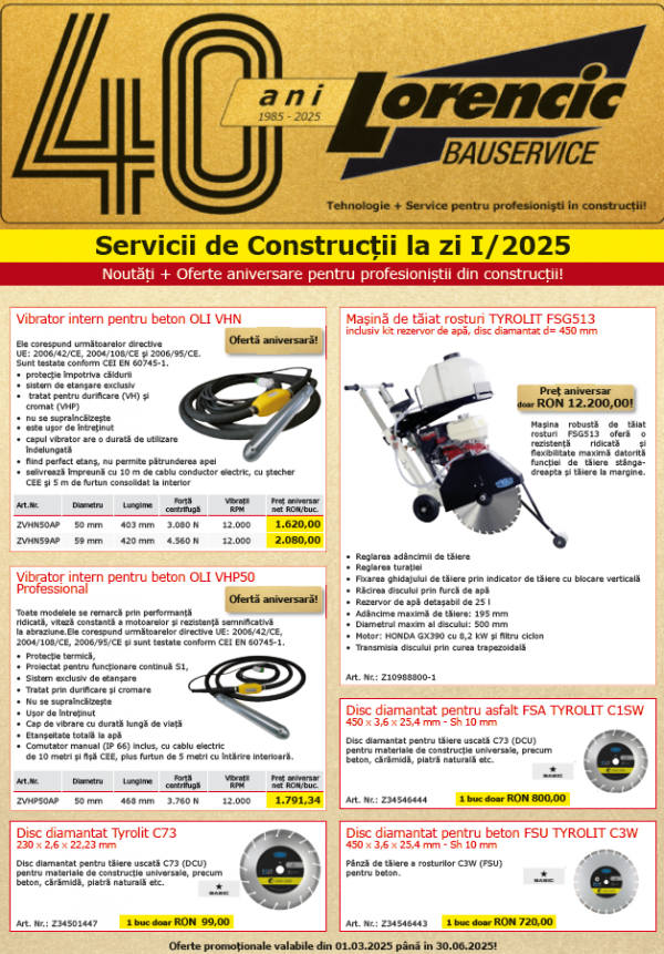 Lorencic Servicii de Constructii 2025